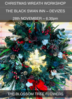28th November 2023~Christmas Wreath Workshop  @The Black Swan Inn 6.30pm