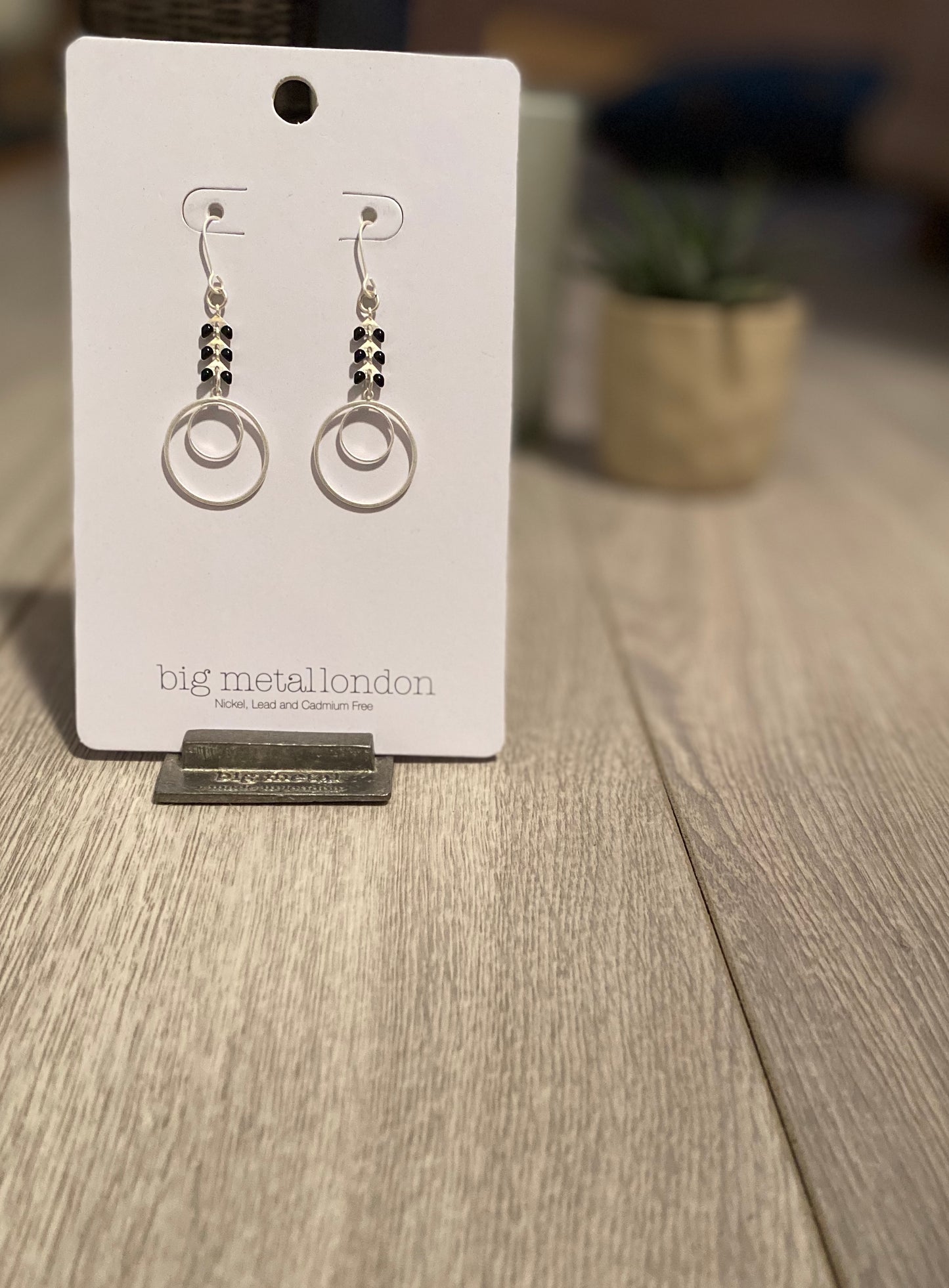 Delphine drop earrings - Silver 001e