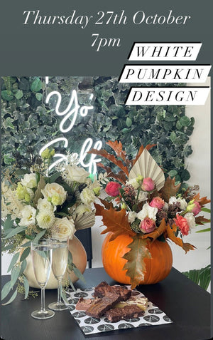 Halloween Eco Workshop - 27th October- WHITE PUMPKIN Design