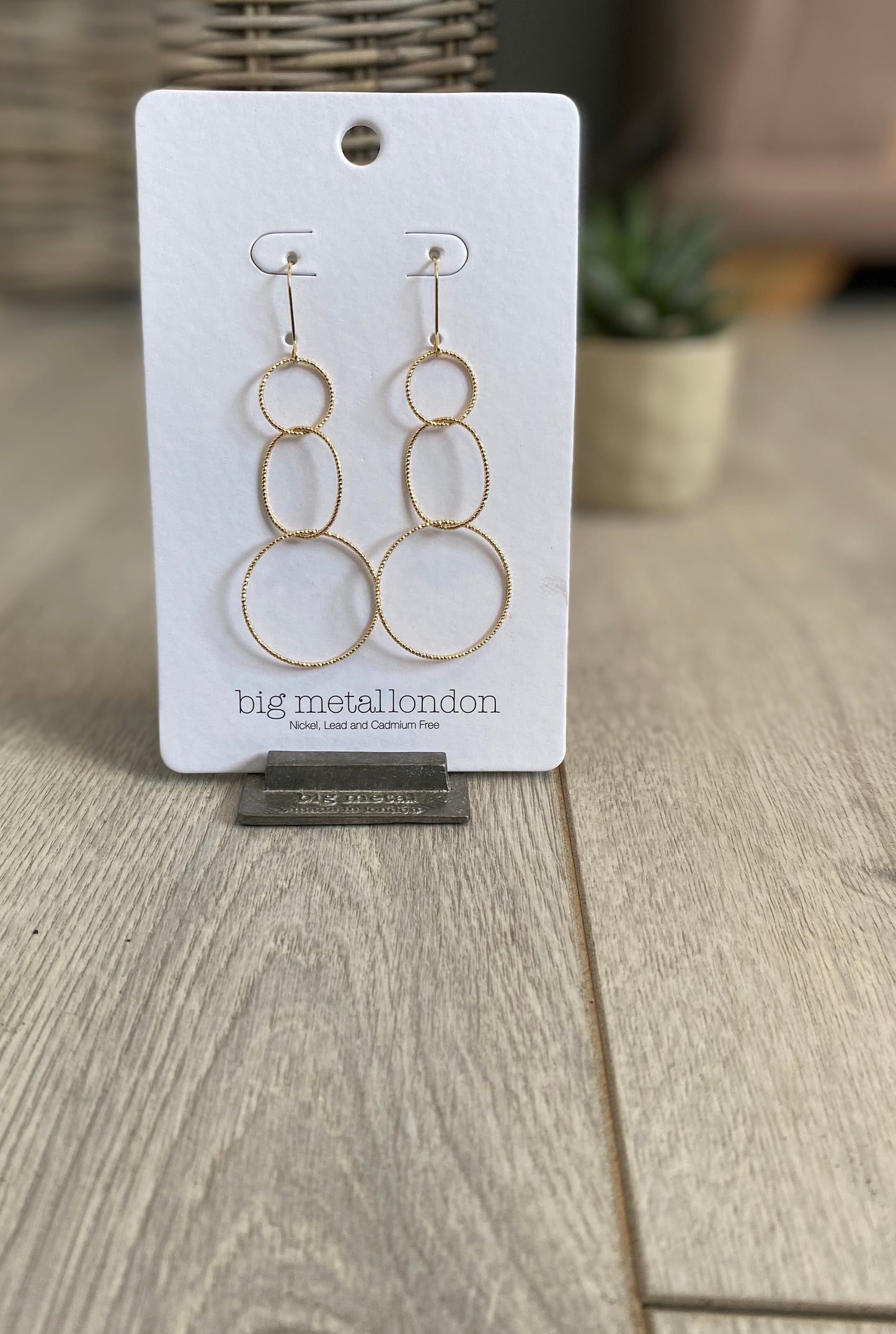 Philomena multi circle earring- Gold - 025e